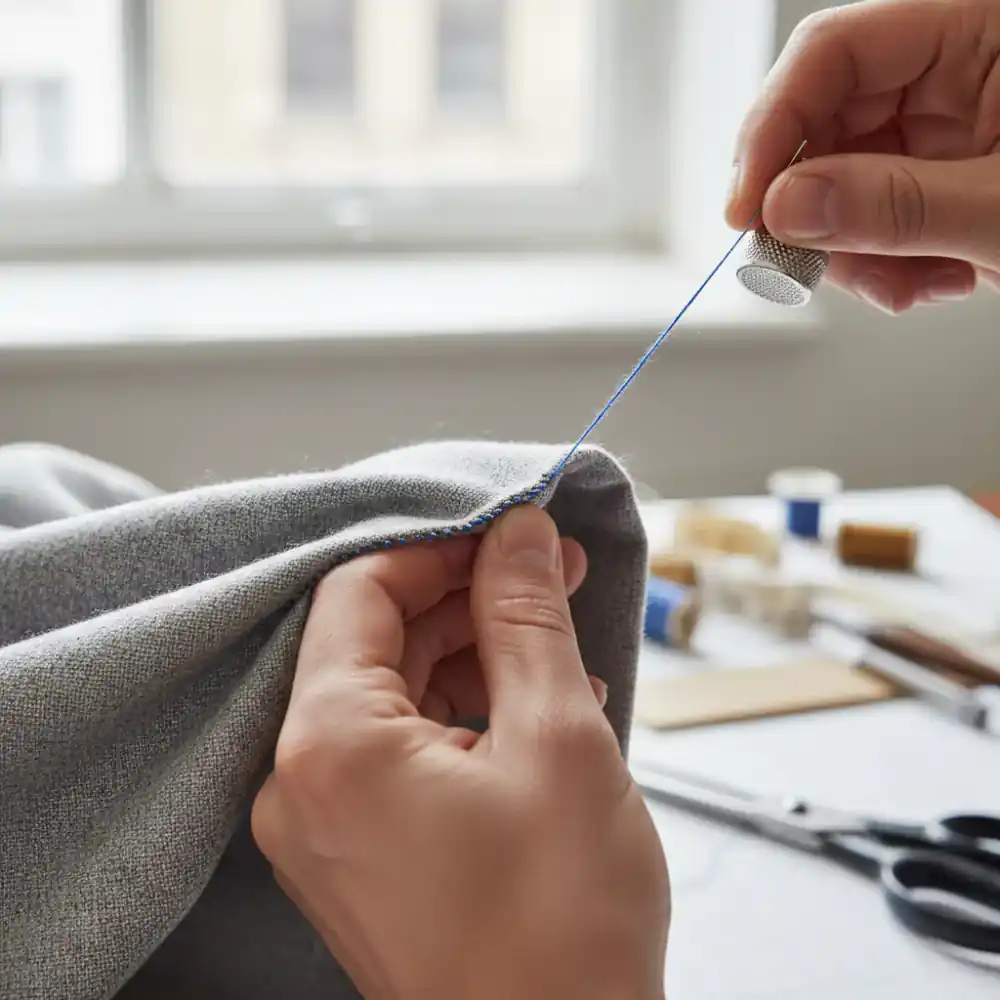 Close up of a customized fit adjustment on a sleeve.
